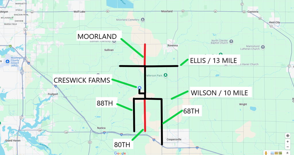 🚧 Road Closures &amp; Directions to Creswick Farms