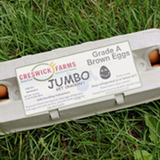 Creswick Farm's Jumbo Egg Carton Lying In Grass