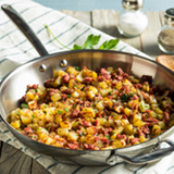 Creswick Farm's Corned Beef Hash In A Frying Pan