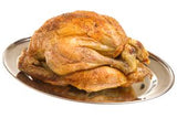 Creswick Farm's Small Cooked Whole Chicken Displayed On A Plate